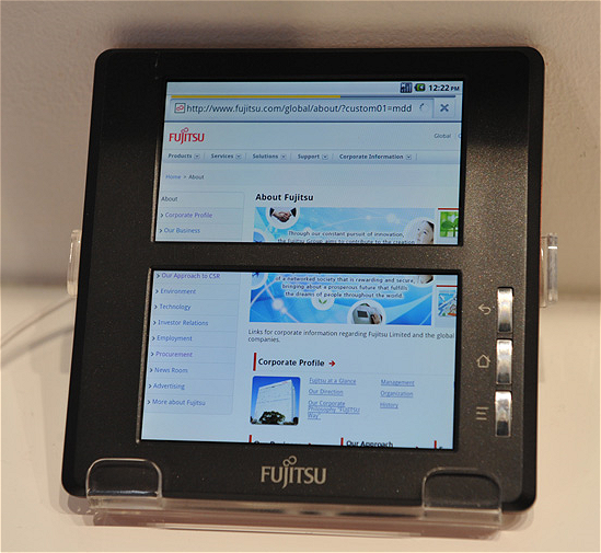 富士通 試作機デュアルモニター搭載 Androidタブレット | GPad