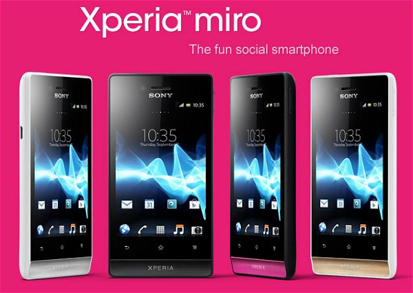 ソニー 3 5インチディスプレイ Android 4 0 搭載 ユニークイルミネーションが特徴のスタイリッシュスマートフォン Xperia Miro 発表 Gpad