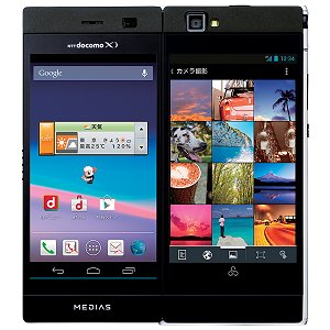 Post thumbnail of ドコモ、2画面のデュアルディスプレイを採用した折りたたみ式スマートフォン「MEDIAS W N-05E」、4月18日発売