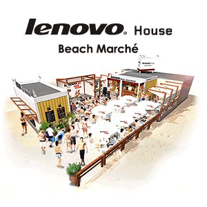 Post Thumbnail of レノボ、8月31日まで期間限定で由比ヶ浜に「Yoga Tablet」などが体験できる海の家「Lenovo House Beach Marche」をオープン