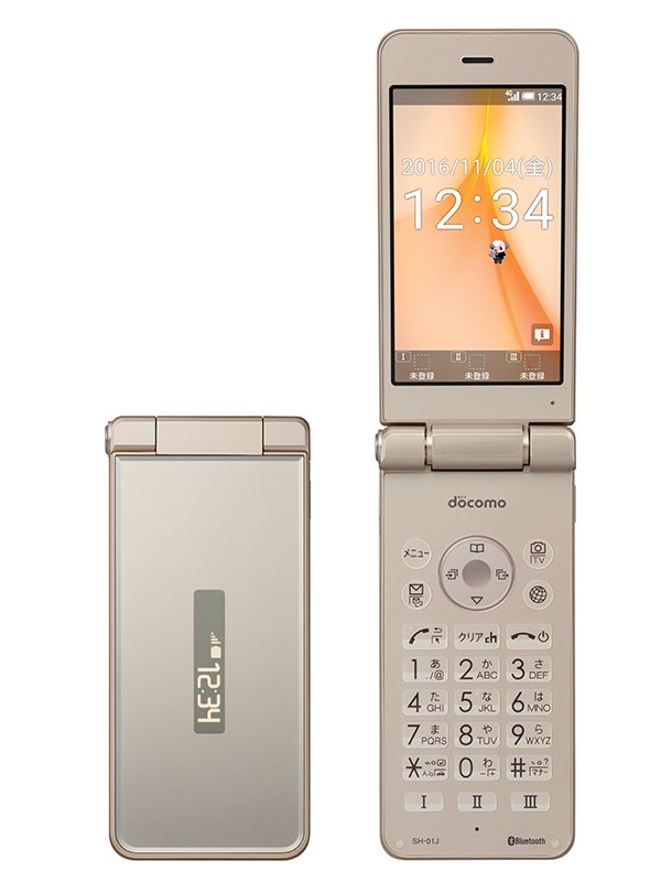 SH01J ガラケースマートフォン/携帯電話