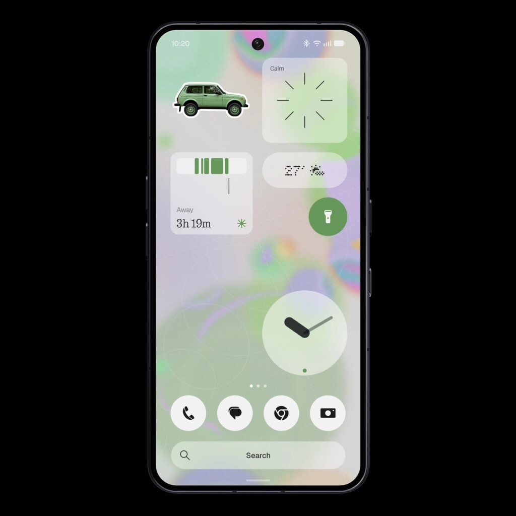 Nothing OS 5.0 のホーム画面