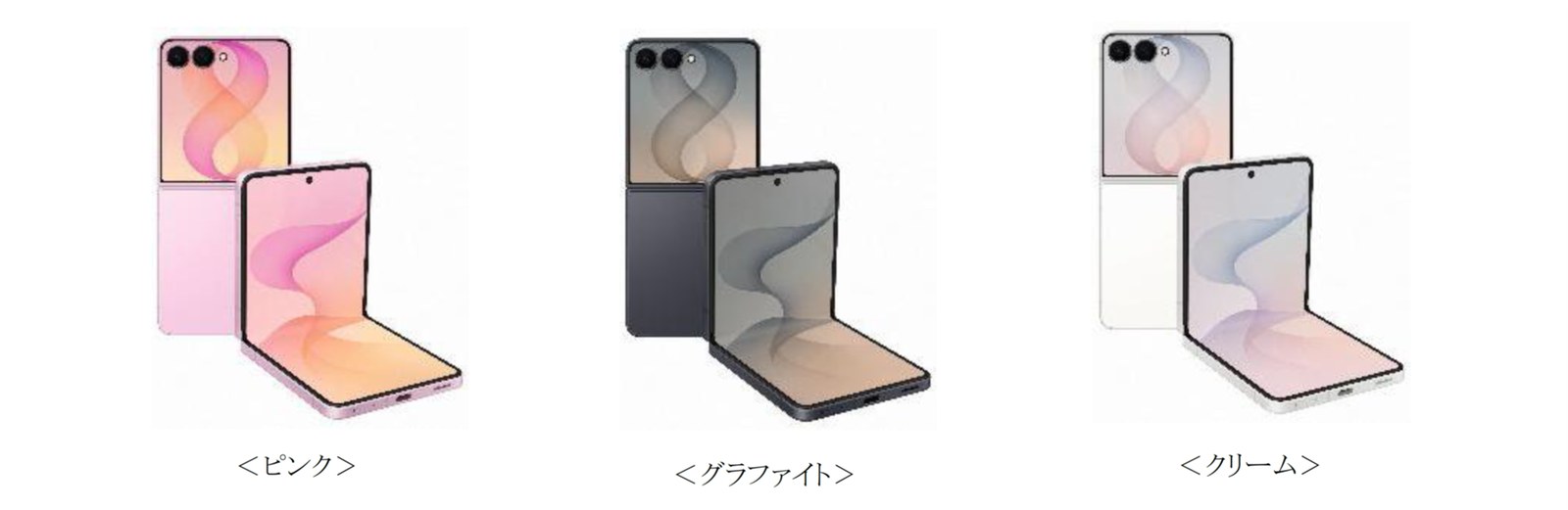 Samsung Galaxy Z Flip8 カラーバリエーション