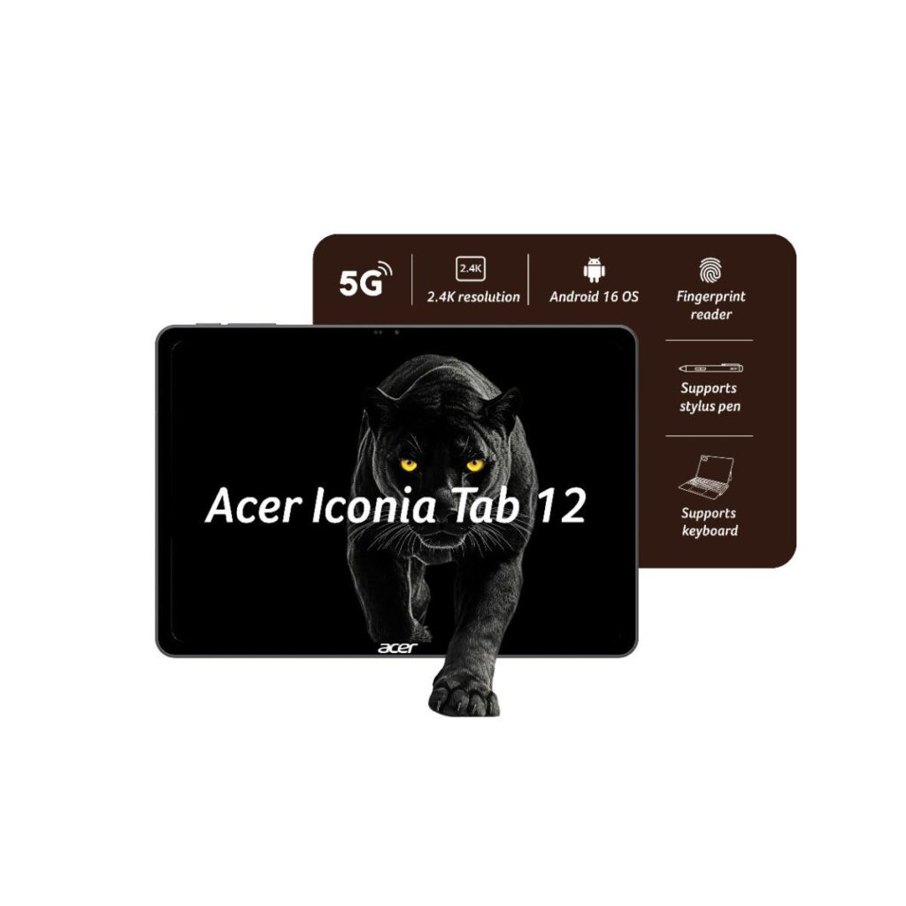 Acer Iconia Tab 12 5G（前面）