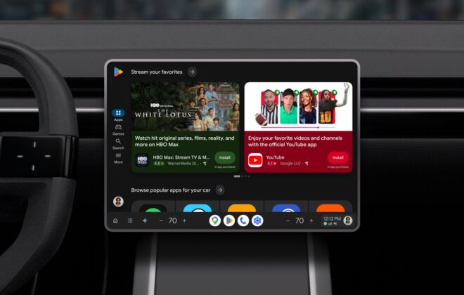 Google Play in cars with Google built-in