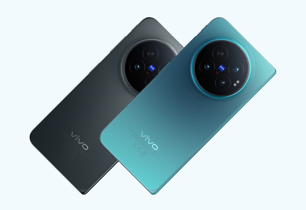 vivo X Fold6(Prism Black / Horizon Blue の背面)