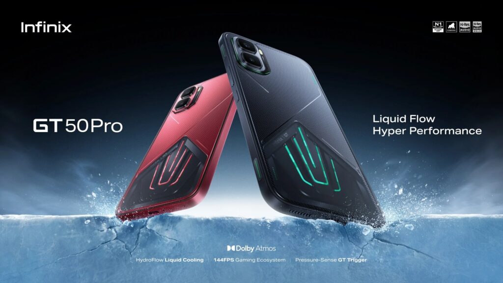 Infinix GT 50 Pro(Black Abyss / Red Blaze)