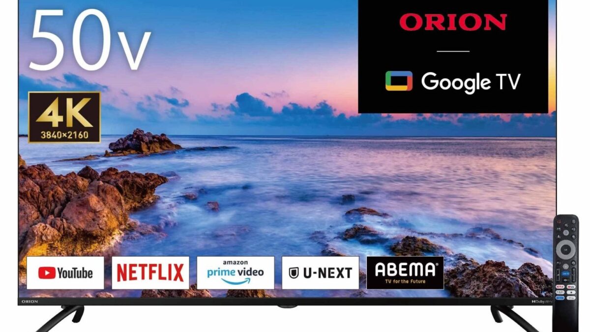 ORION 4K対応50V型DLG搭載チューナーレススマートテレビ GLD502UC