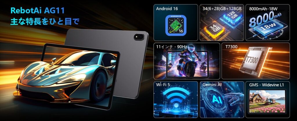 RebotAi AG11 の主な特長